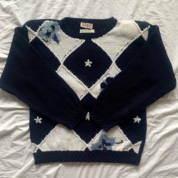 Vintage Embroidered Knit Crewneck - Picture 4 of 4